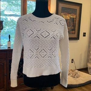 American Eagle Outfitters white crop sweater.
